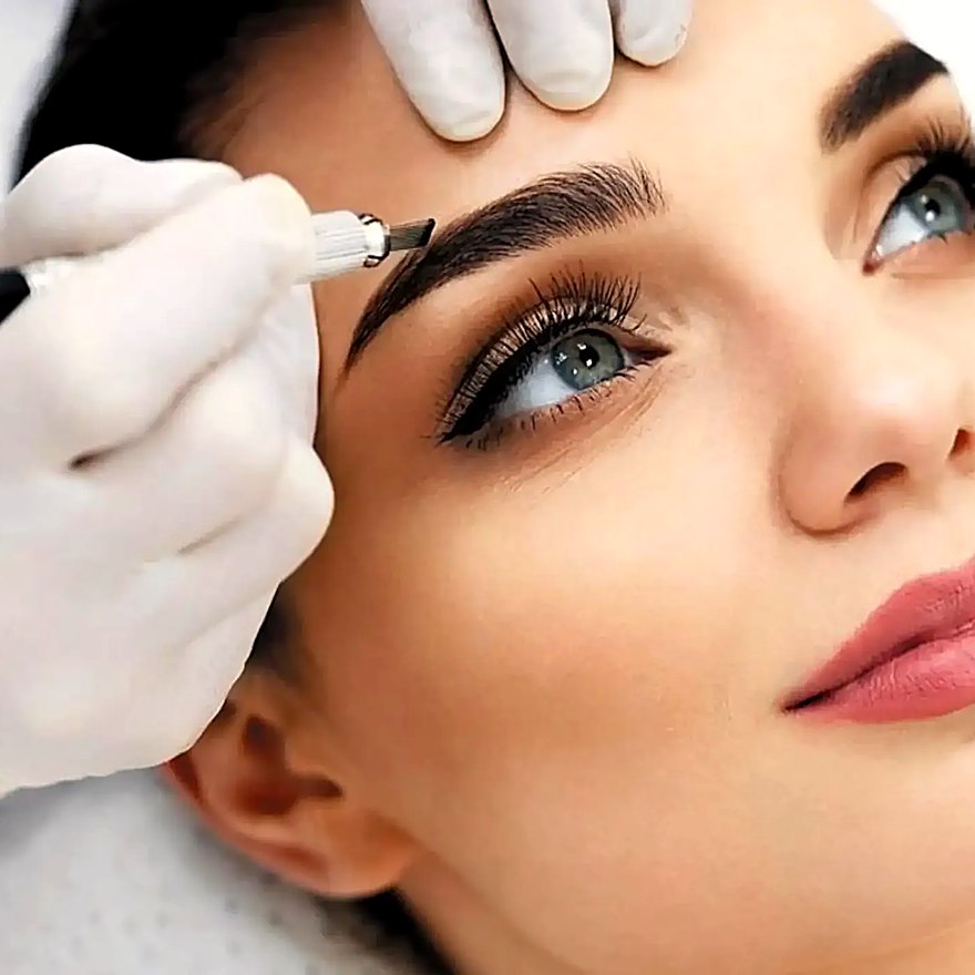 Técnica de microblading pelo a pelo
